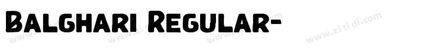 Balghari Regular字体转换